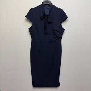 NWT Alexia Admor Women Sheath Dress Size Large Dark Blue C075 -21